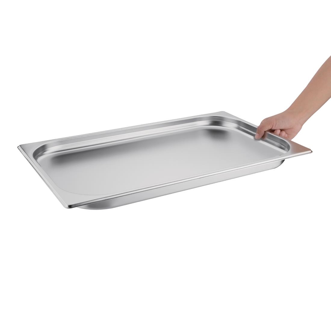 Vogue Stainless Steel 1/1 Gastronorm Pan 20mm