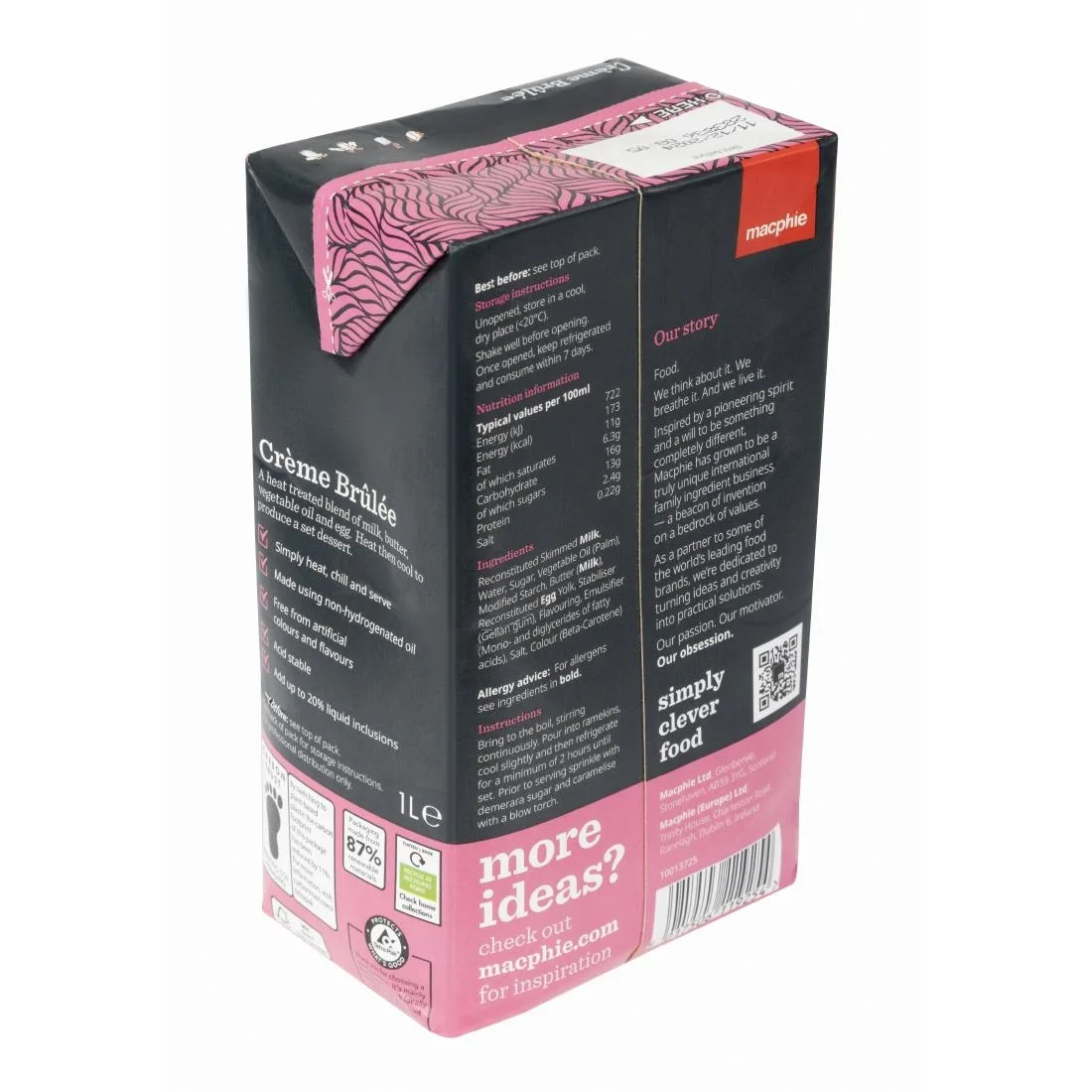 Macphie Crème Brûlée 1Ltr - Image 2