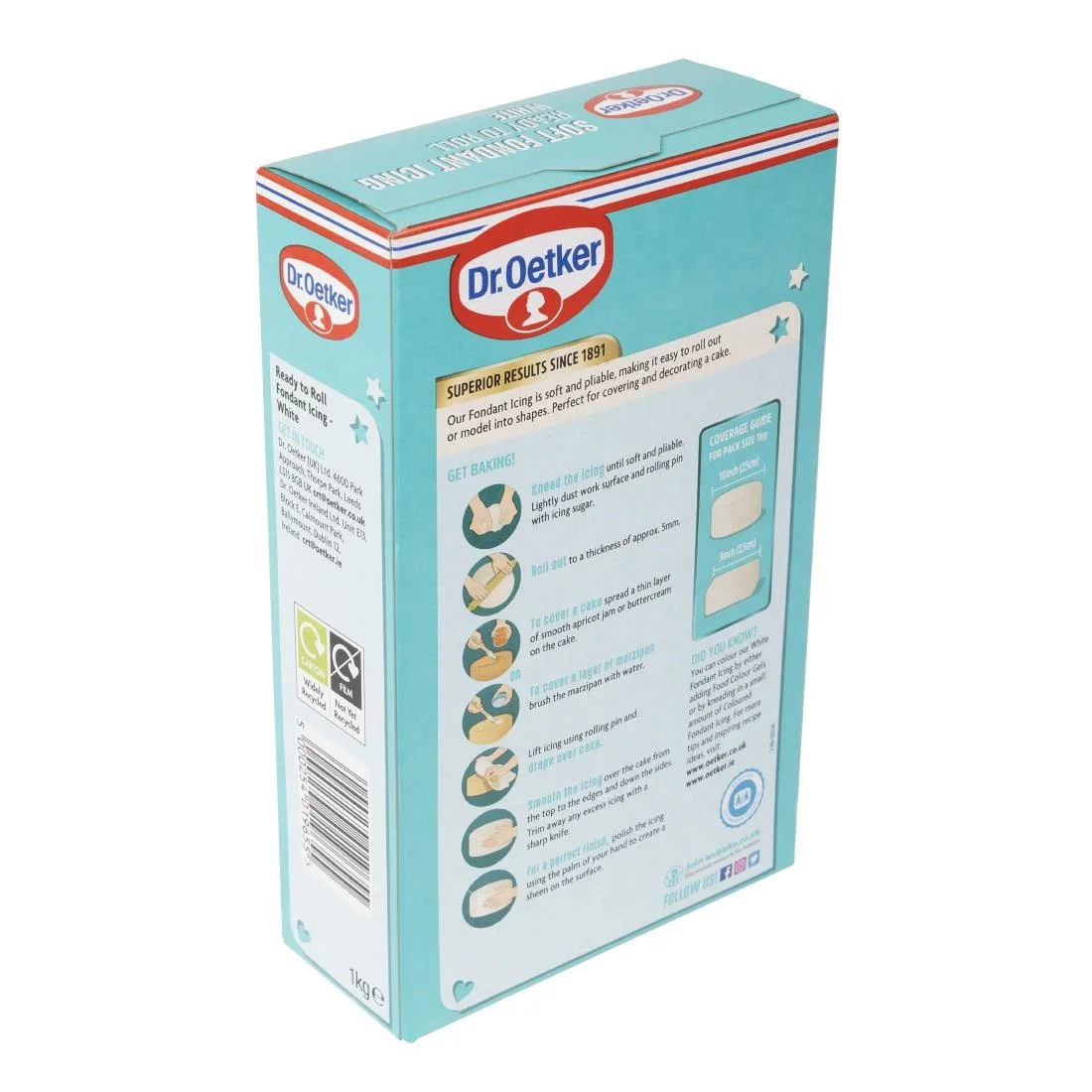 Dr. Oetker Soft Fondant White Icing Ready to Roll 1kg - Image 3