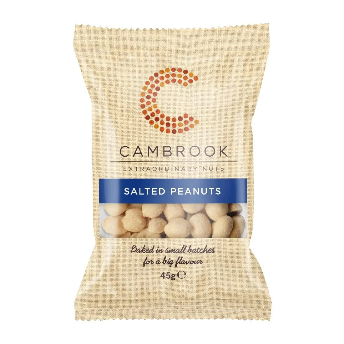 Cambrook Baked Salted Peanuts Snack Pack 45g (24 Pack)