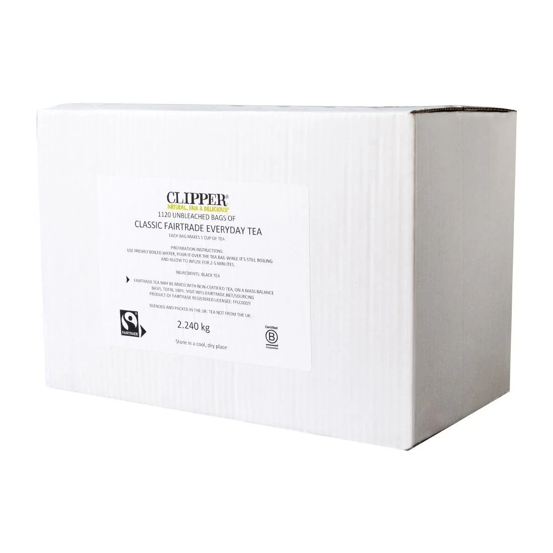 Clipper Fairtrade Classic Everyday Black Teabags (1120 pack)