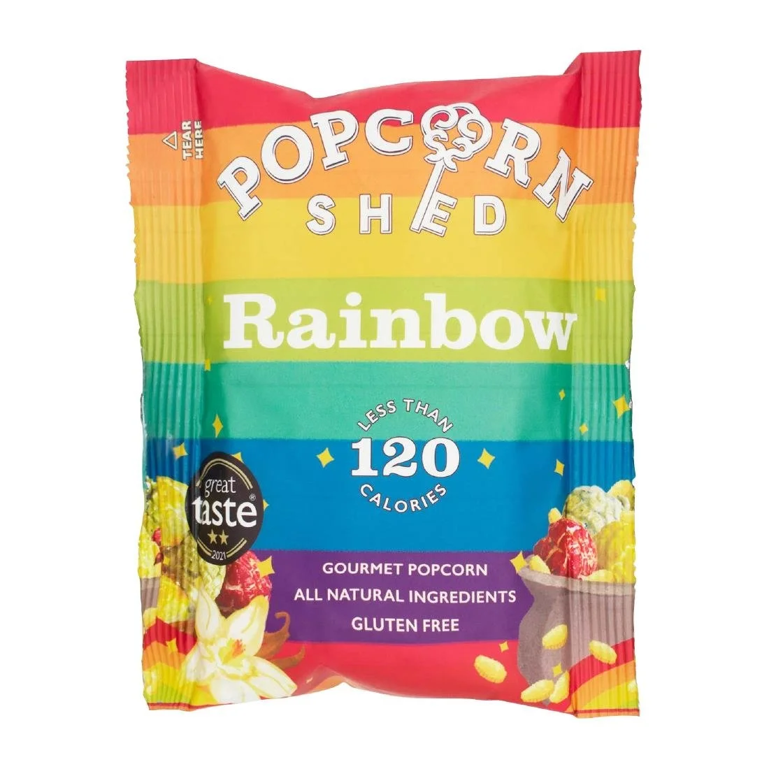 Popcorn Shed Rainbow Popcorn Snack Pack 24g (16 Pack)