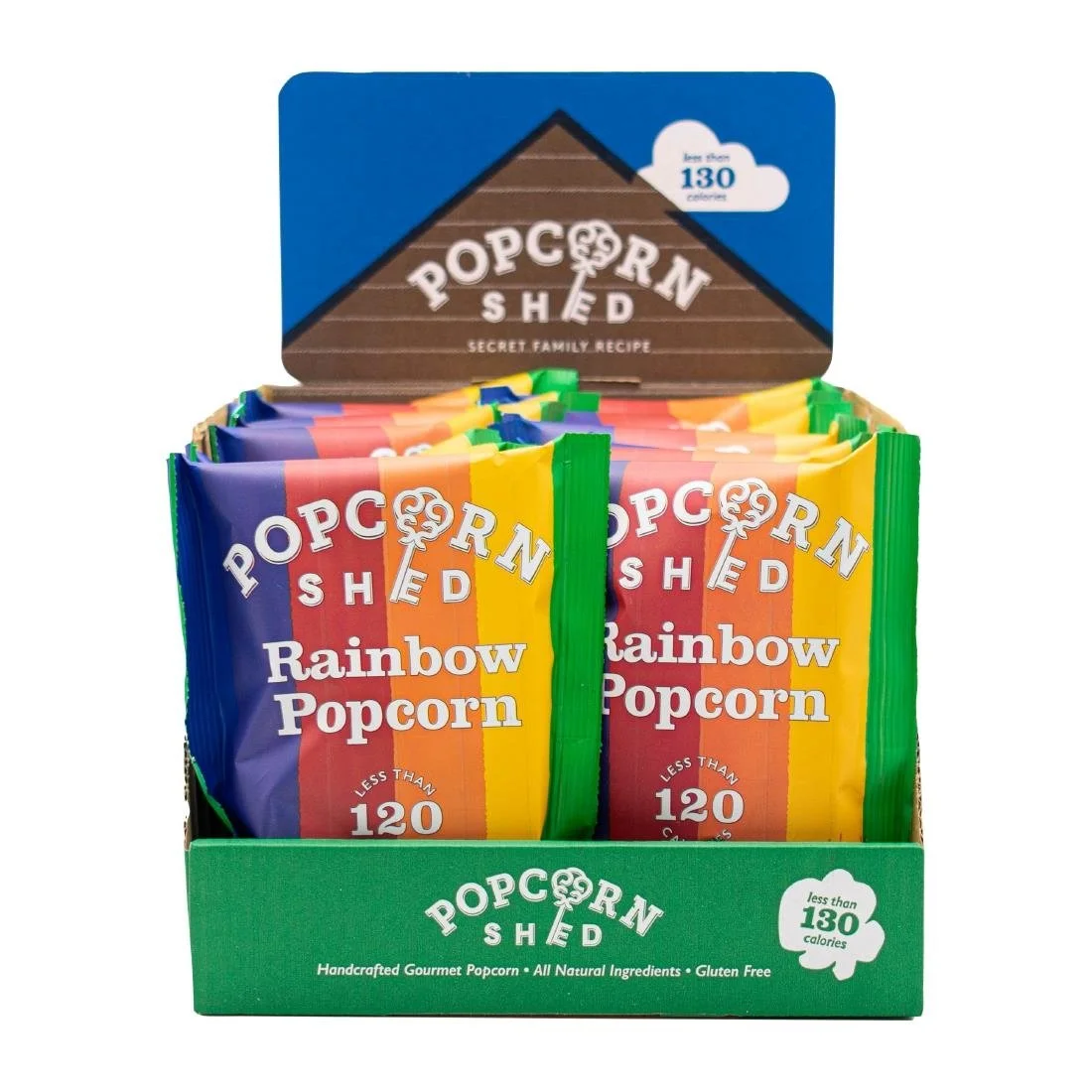 Popcorn Shed Rainbow Popcorn Snack Pack 24g (16 Pack) - Image 3