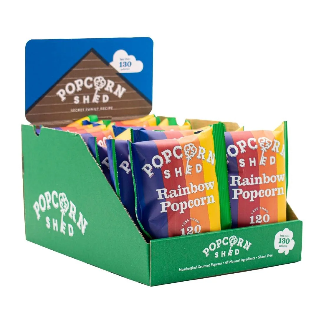 Popcorn Shed Rainbow Popcorn Snack Pack 24g (16 Pack) - Image 4