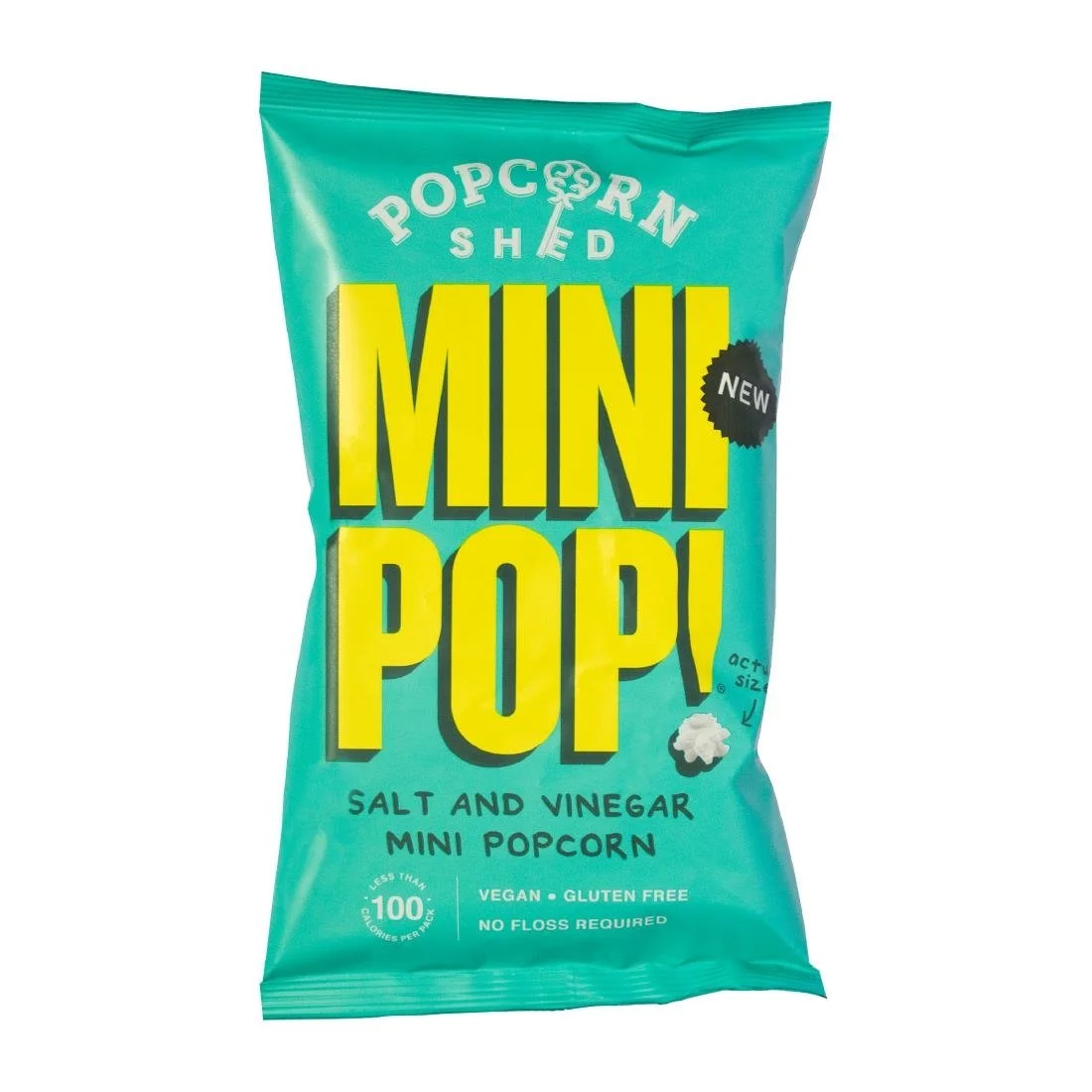 Popcorn Shed Salt & Vinegar Mini Pop! Single Serve Bag 22g (24 Pack)
