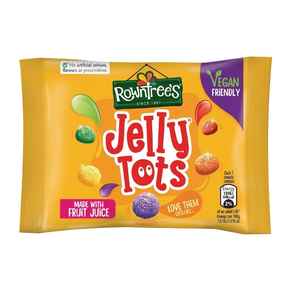 Rowntree's Jelly Tots 42g (36 Pack) - Image 1