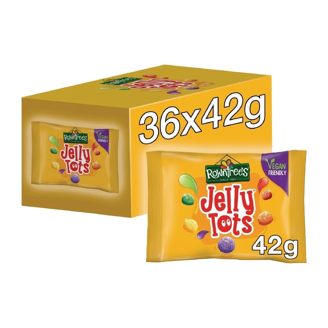 Rowntree's Jelly Tots 42g (36 Pack) - Image 2