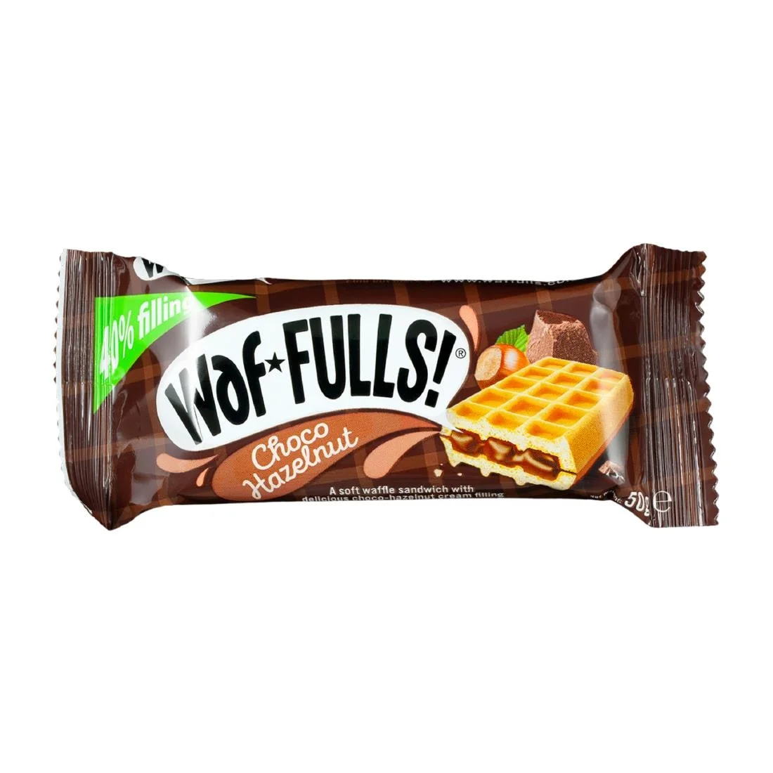 Waffulls! Waffles Cocoa & Hazelnut Cream 50g (12 Pack)