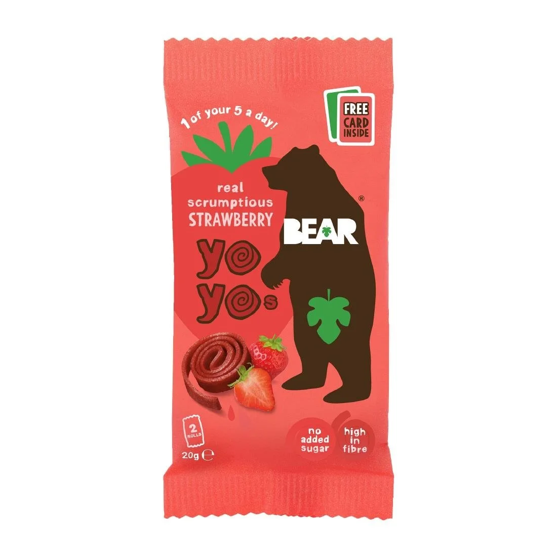 BEAR Yoyos - Strawberry 20g (18 Pack)