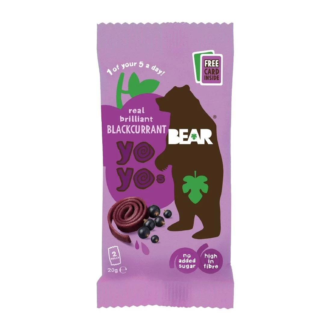 BEAR Yoyos - Blackcurrant 20g (18 Pack)