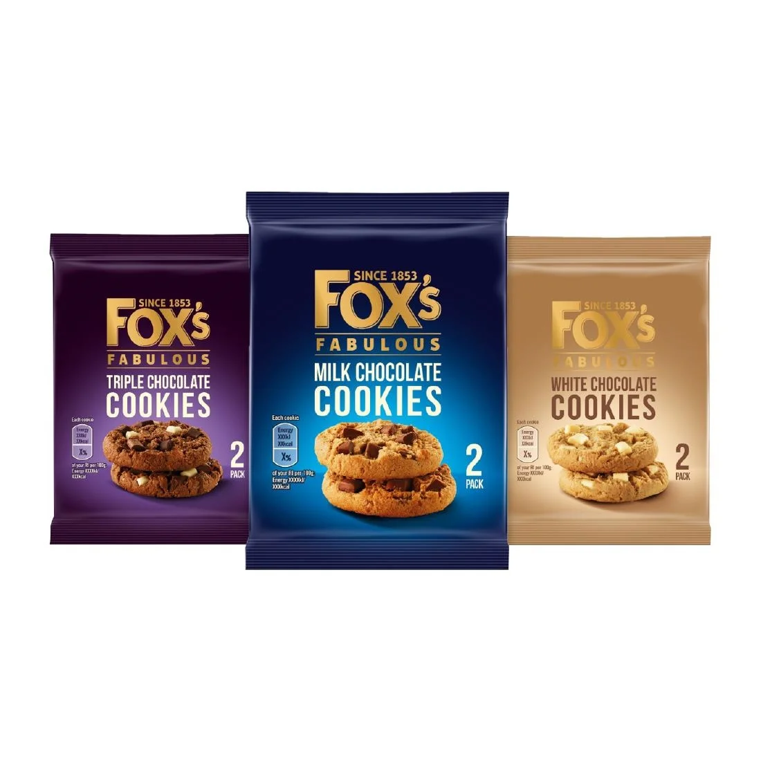 Fox's Mixed Chunky Cookie Twin Pack 45g (48 Pack)