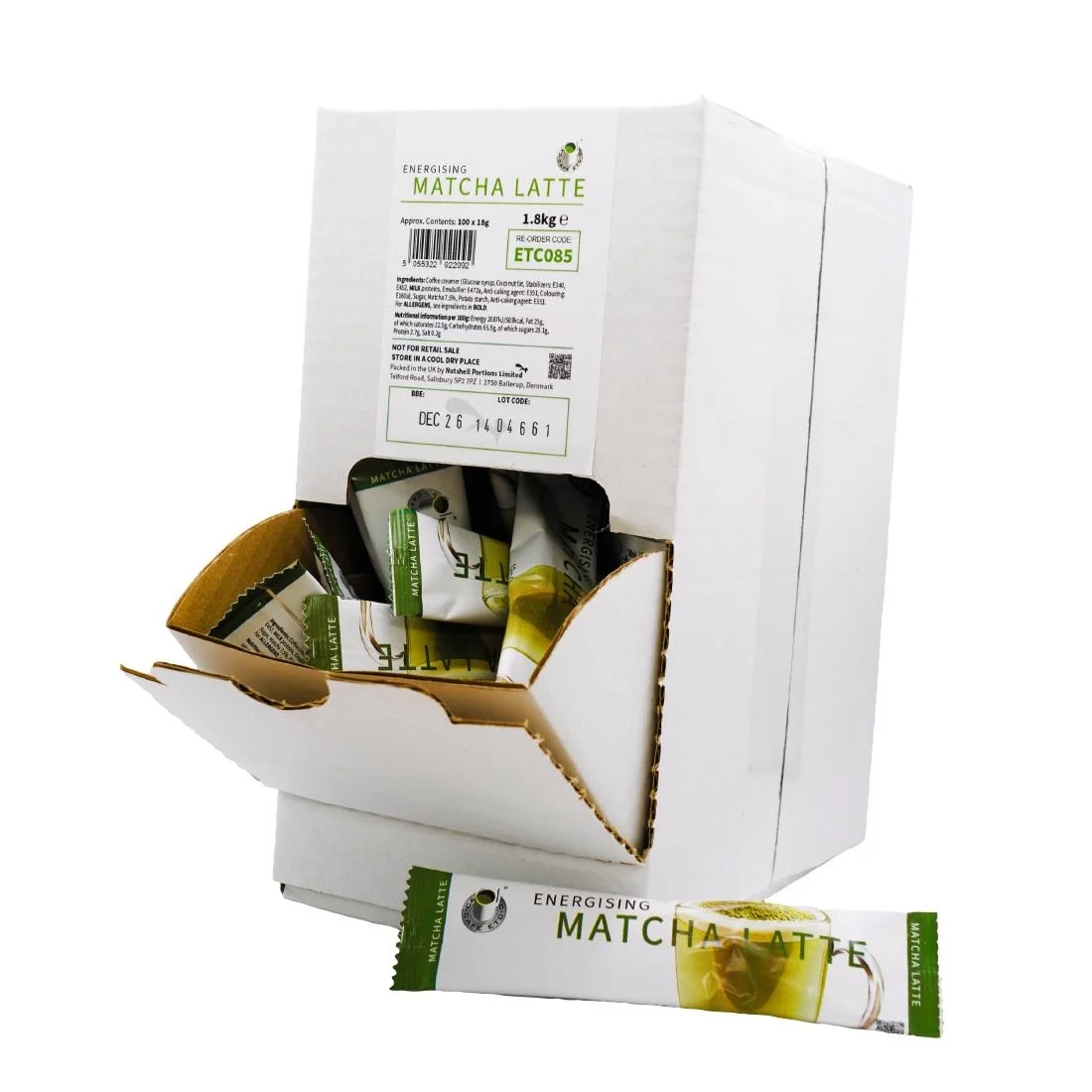 Café Etc Energising Instant Matcha Sticks (50 Pack) - Image 2