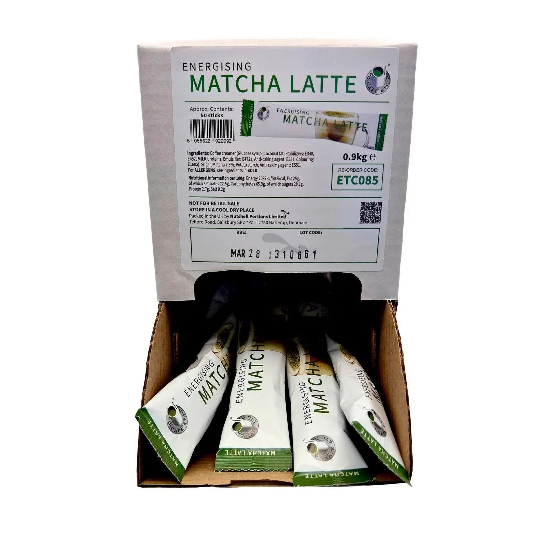 Café Etc Energising Instant Matcha Sticks (50 Pack) - Image 3