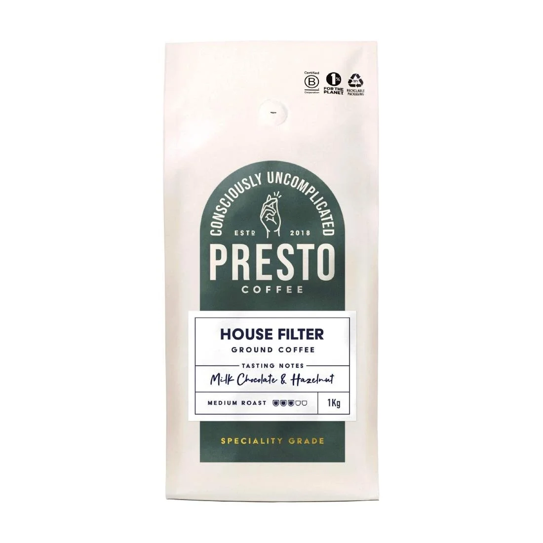 Presto Coffee House Filter Ground Coffee 1kg