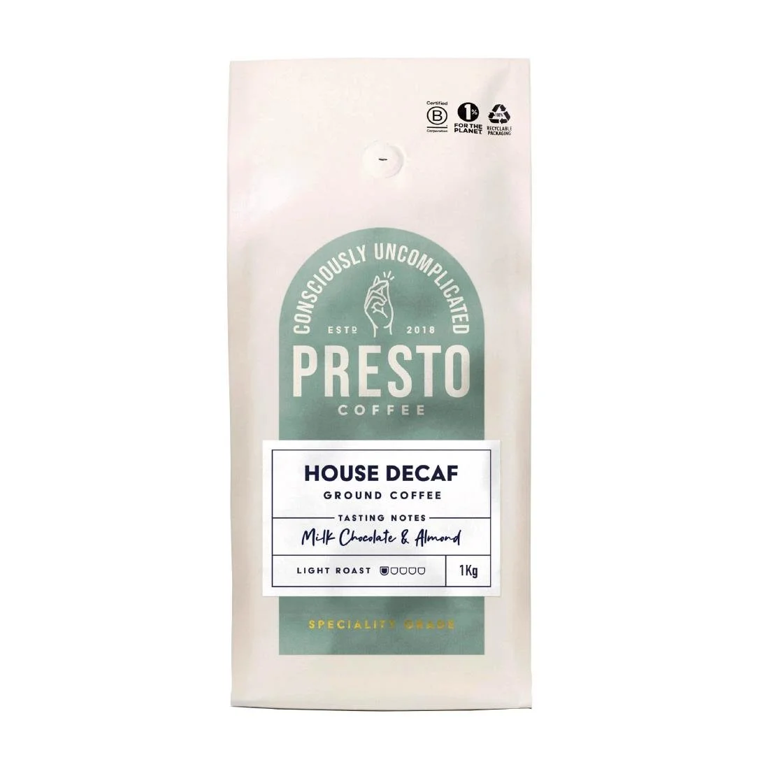 Presto Coffee House Decaf Ground Coffee 1kg