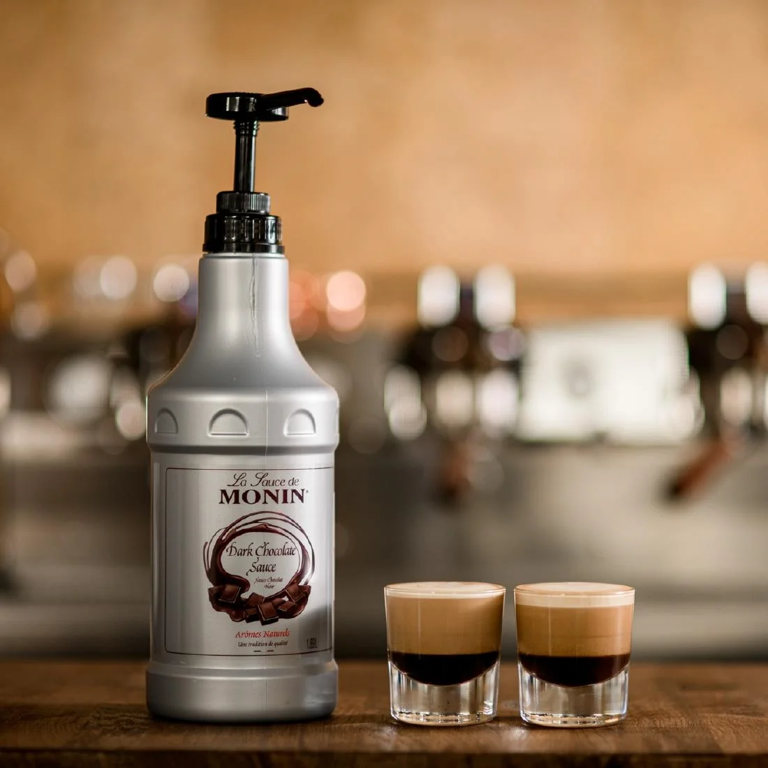 Monin Dark Chocolate Sauce - 1.89Ltr - Image 2