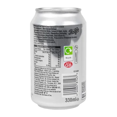 Diet Pepsi Cans 330ml (24 Pack) - Image 3