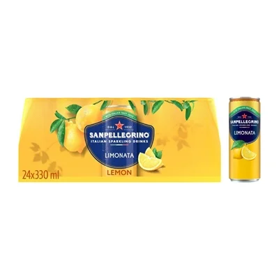 San Pelligrino Lemon Cans 330ml (24 Pack) - Image 4