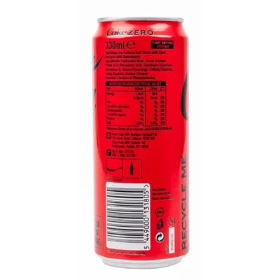 Coca-Cola Zero Sugar Slim Cans 330ml (24 Pack) - Image 3