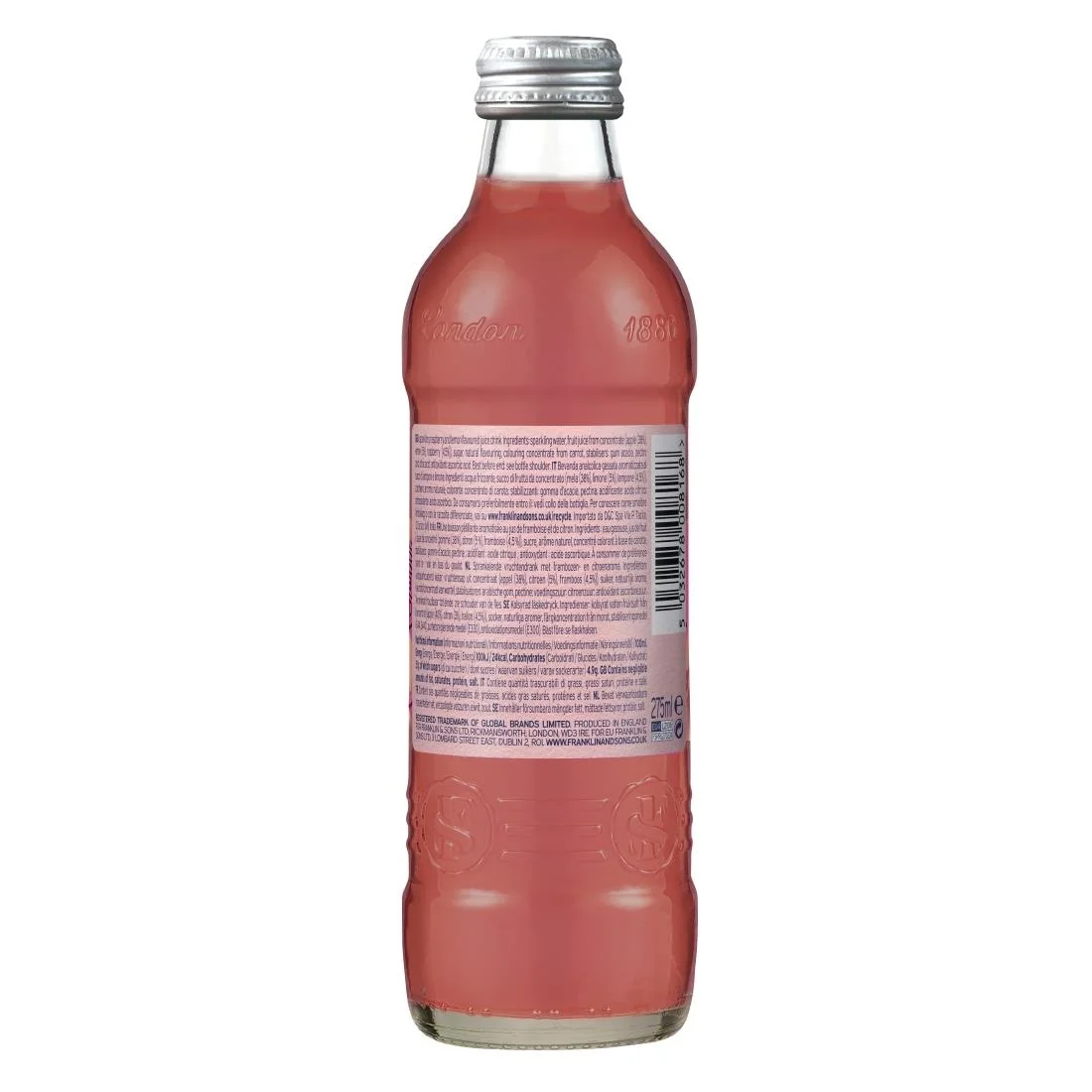 Franklin & Sons Pressed Raspberry Lemonade 275ml (12 Pack) - Image 3