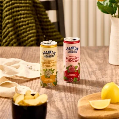 Franklin & Sons Hedgerow Elderflower Lemonade Cans 250ml (12 Pack) - Image 3