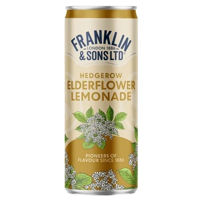 Franklin & Sons Hedgerow Elderflower Lemonade Cans 250ml (12 Pack) - Image 4