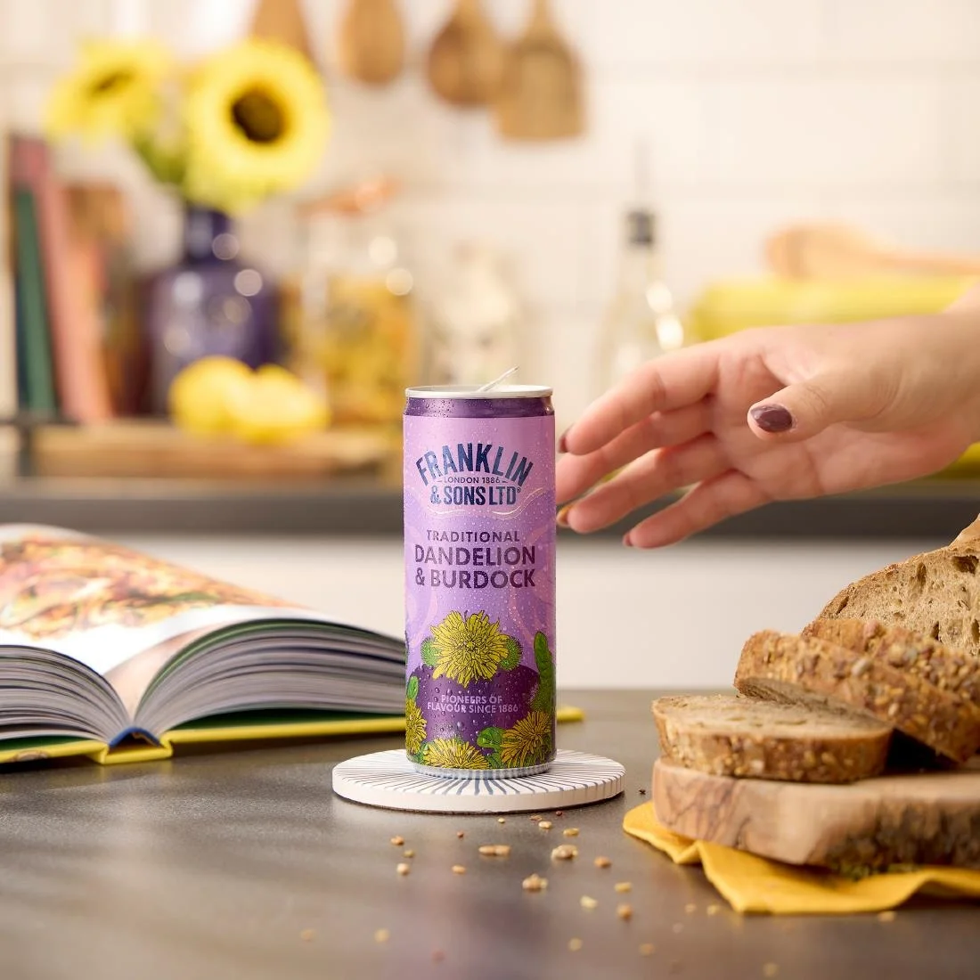 Franklin & Sons Traditional Dandelion & Burdock Cans 250ml (12 Pack) - Image 2