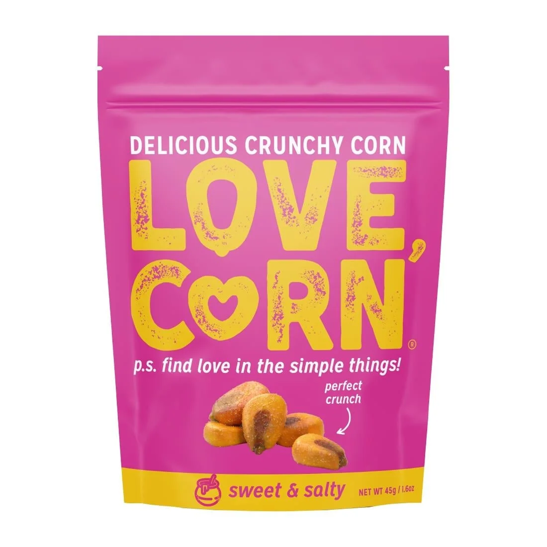 LOVE CORN Sweet & Salty 45g (10 Pack)