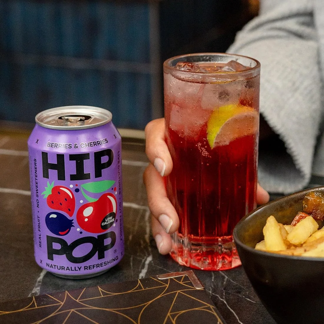 Hip Pop Living Soda Berries & Cherries 330ml (12 Pack) - Image 2