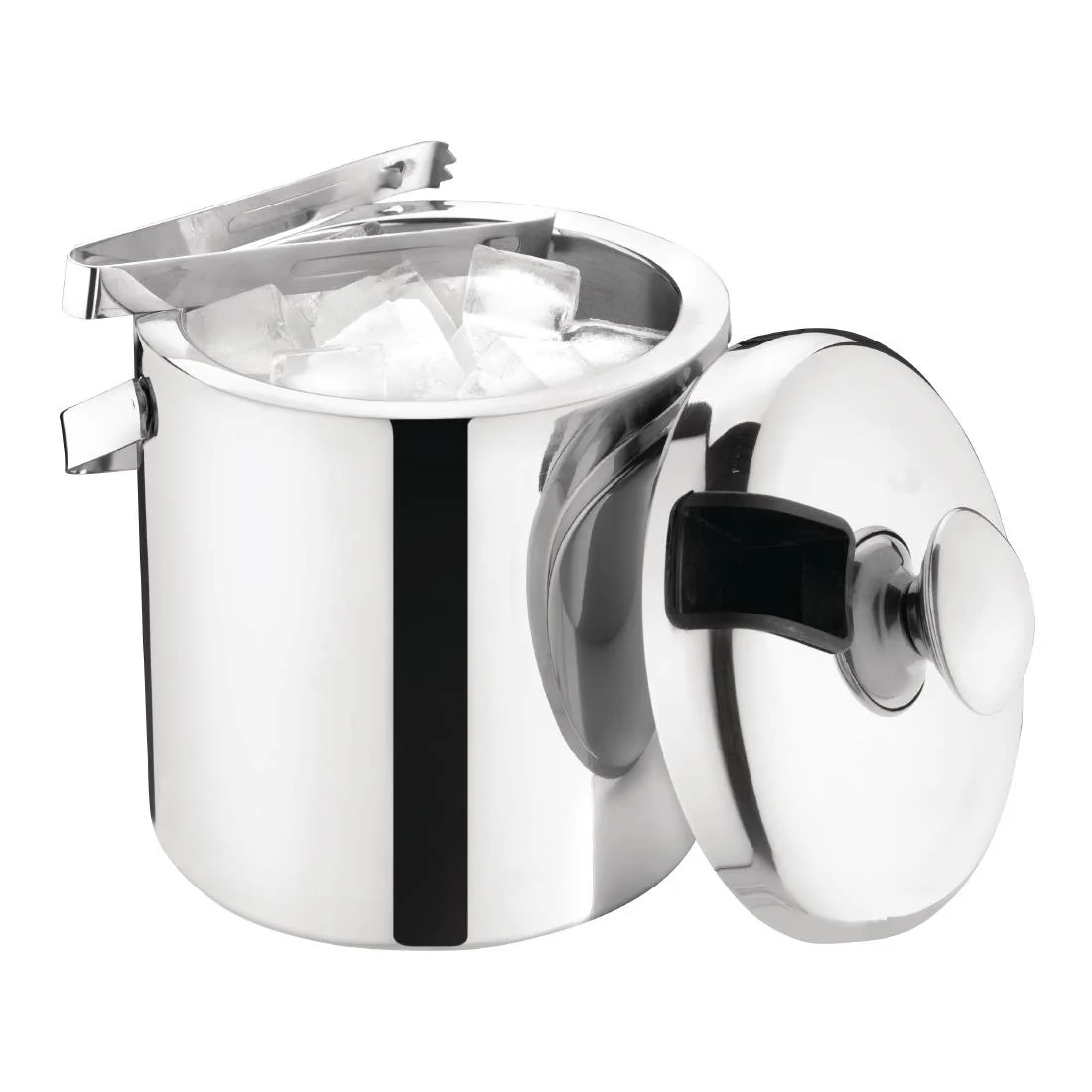 Ice Bucket with Lid and Tongs - Image 6