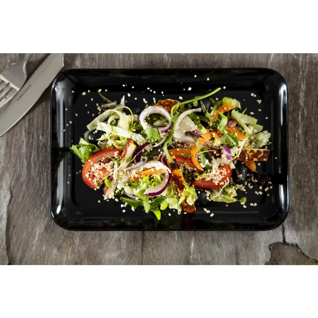 Rectangular Black Small Platter