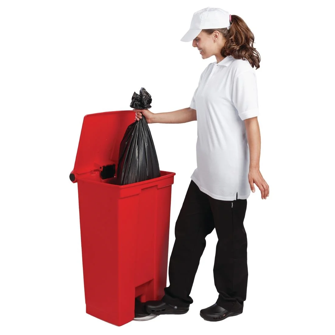 Rubbermaid Red Step On Container 87Ltr - Image 2