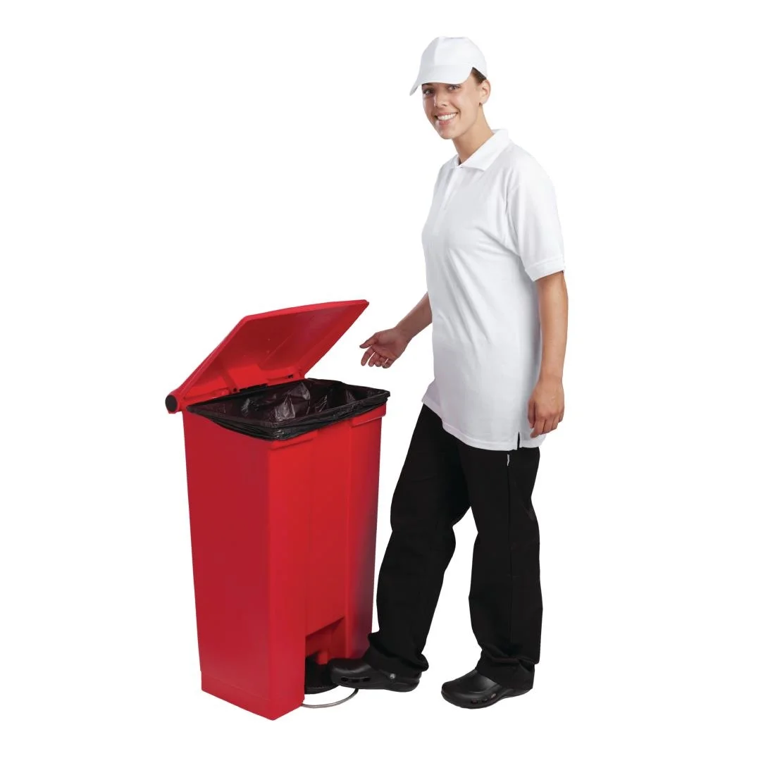 Rubbermaid Red Step On Container 87Ltr - Image 5