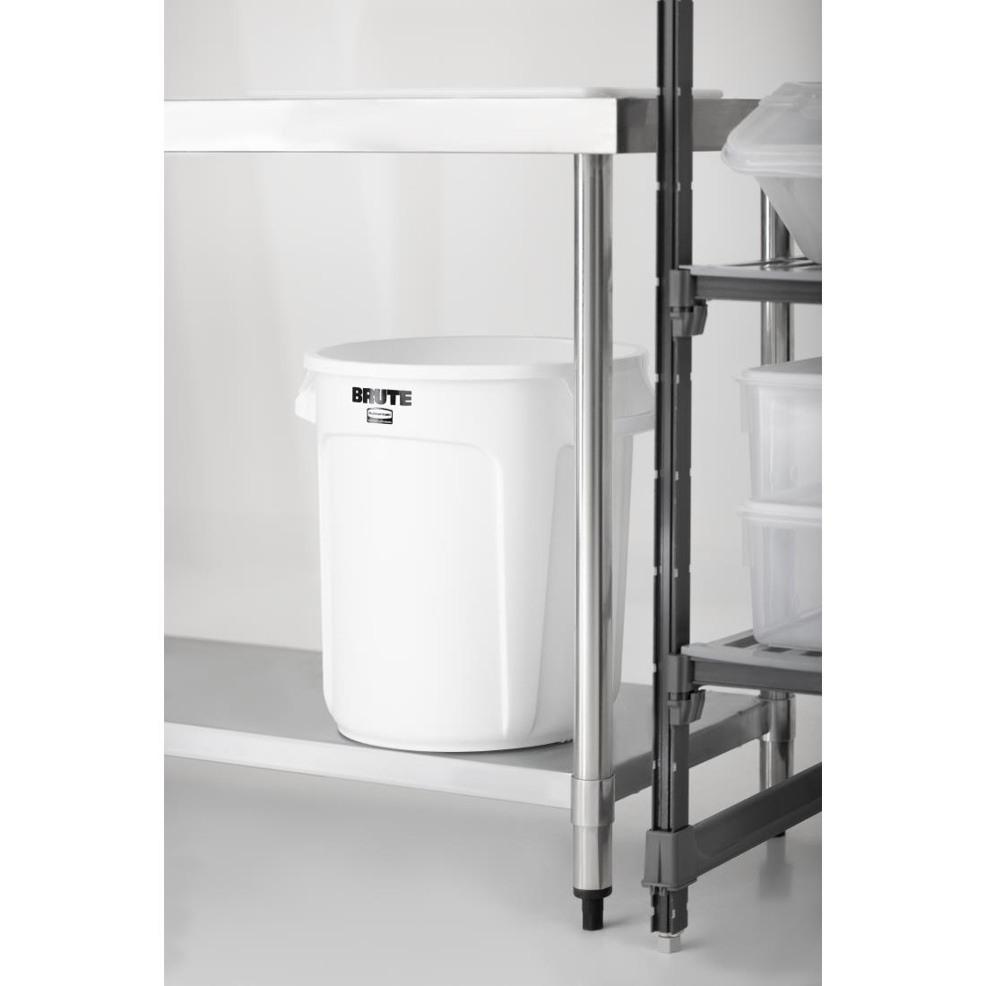 Rubbermaid Round Brute Container 37.9Ltr Container White