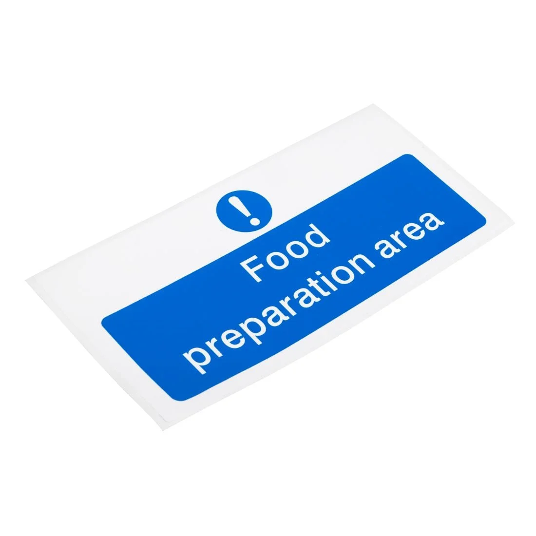 Vogue Food Preparation Area Sign - Image 2
