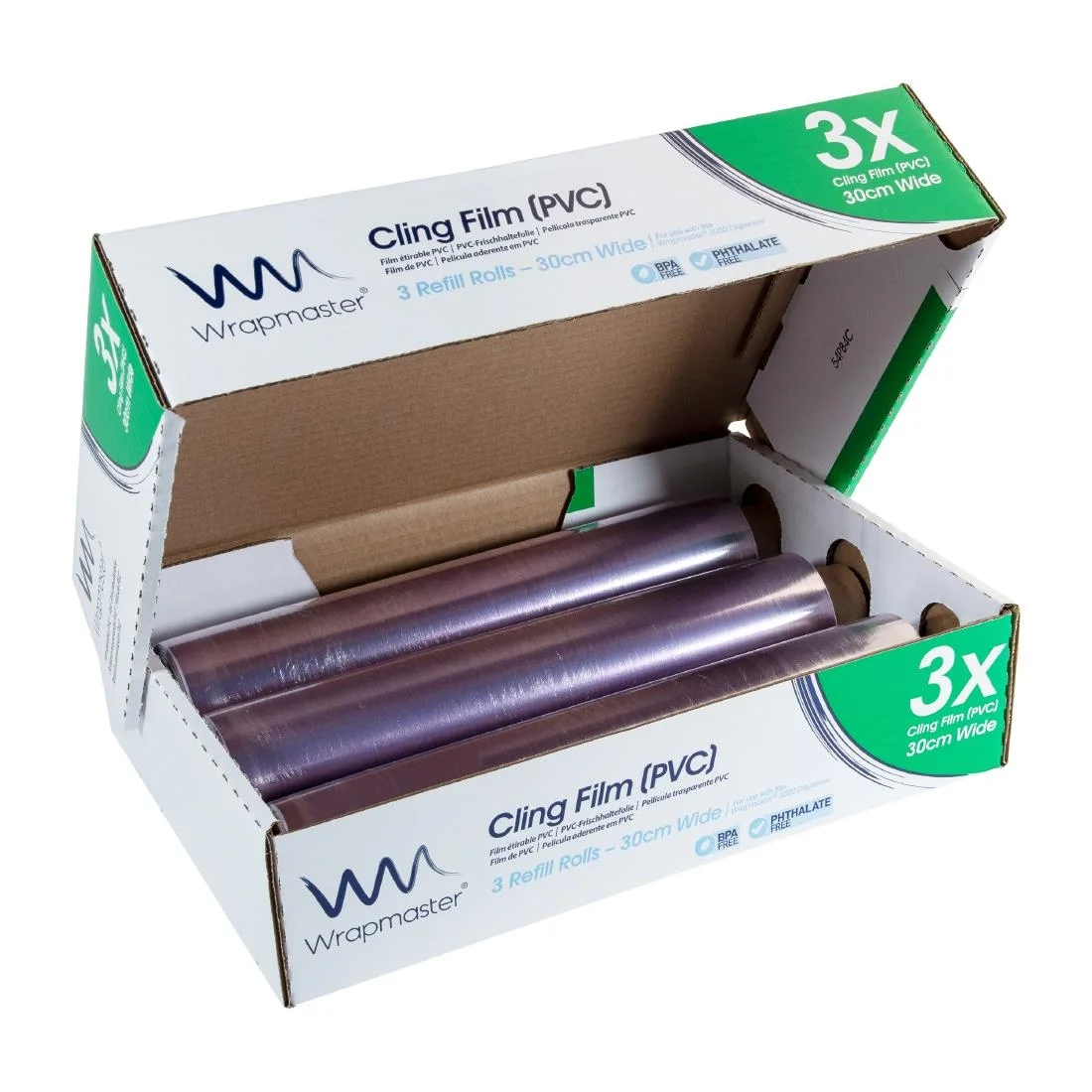 Wrapmaster Cling Film 305mm x 300m (Pack of 3) - Image 3
