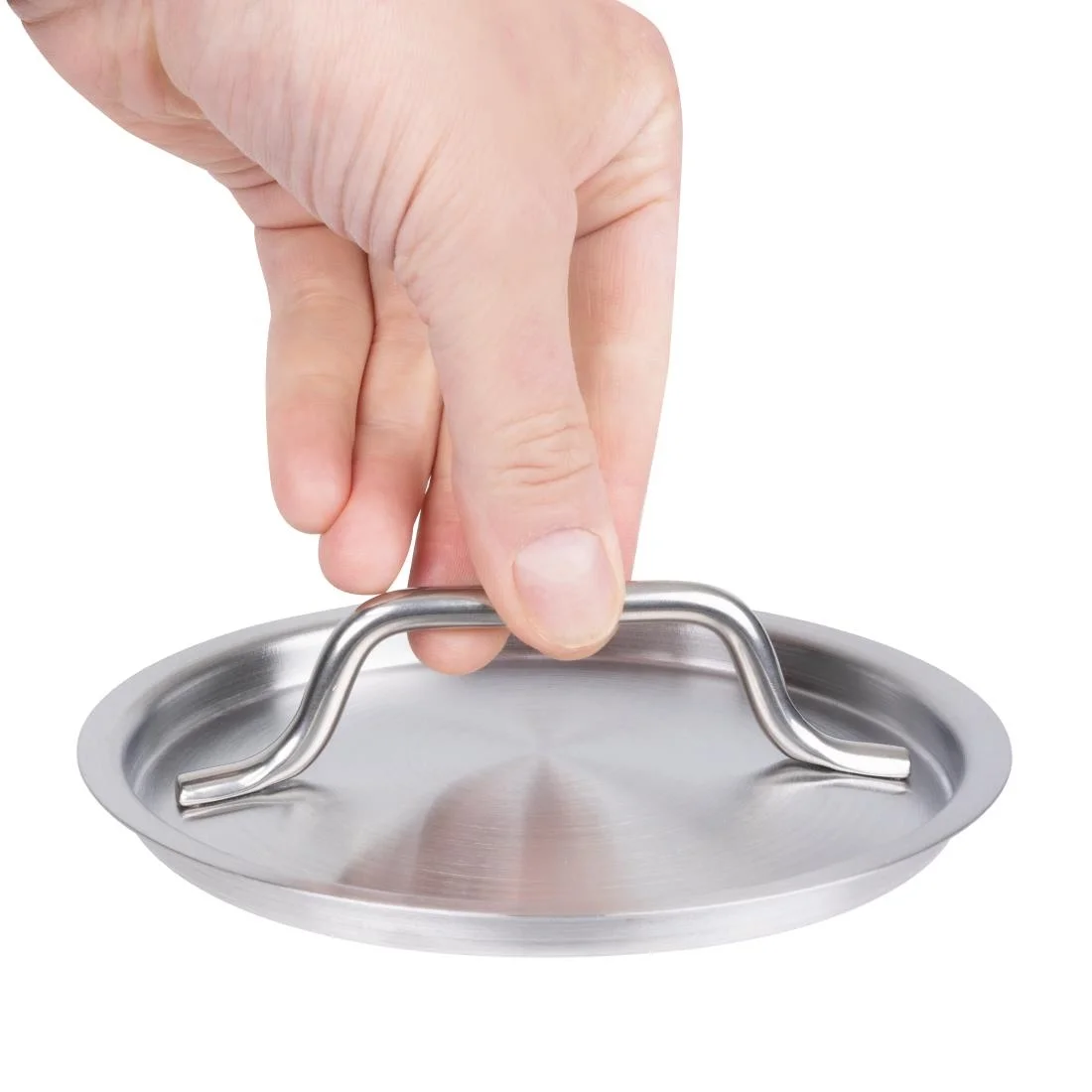 Vogue Stainless Steel Saucepan Lid 140mm - Image 4