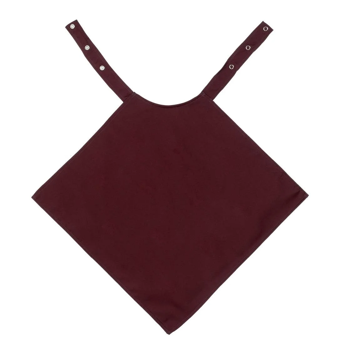 Napkin Style Dignified Adult Clothing Protector - Maroon - 45x45cm - Image 1