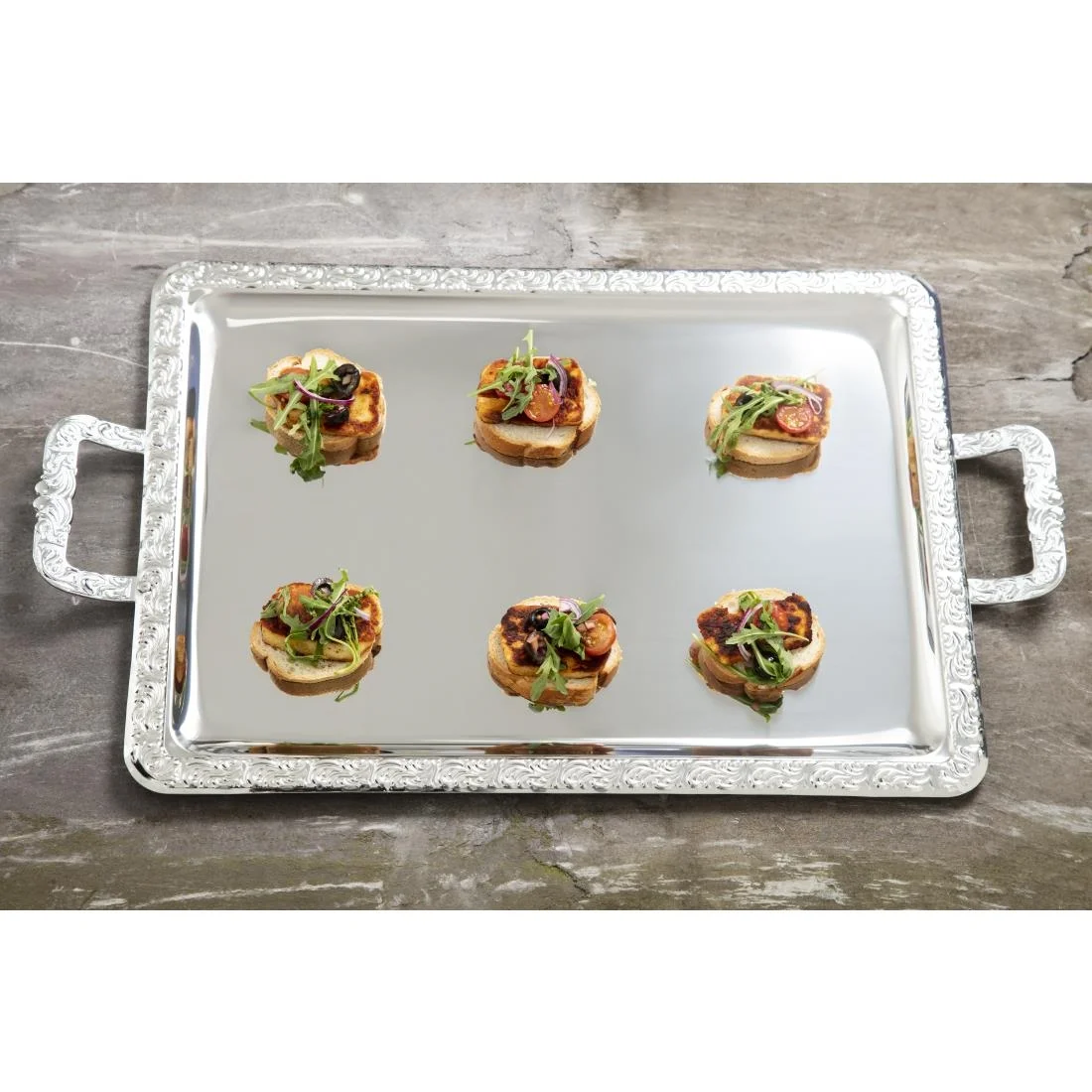 Rectangular Handled Serving Tray - Image 6