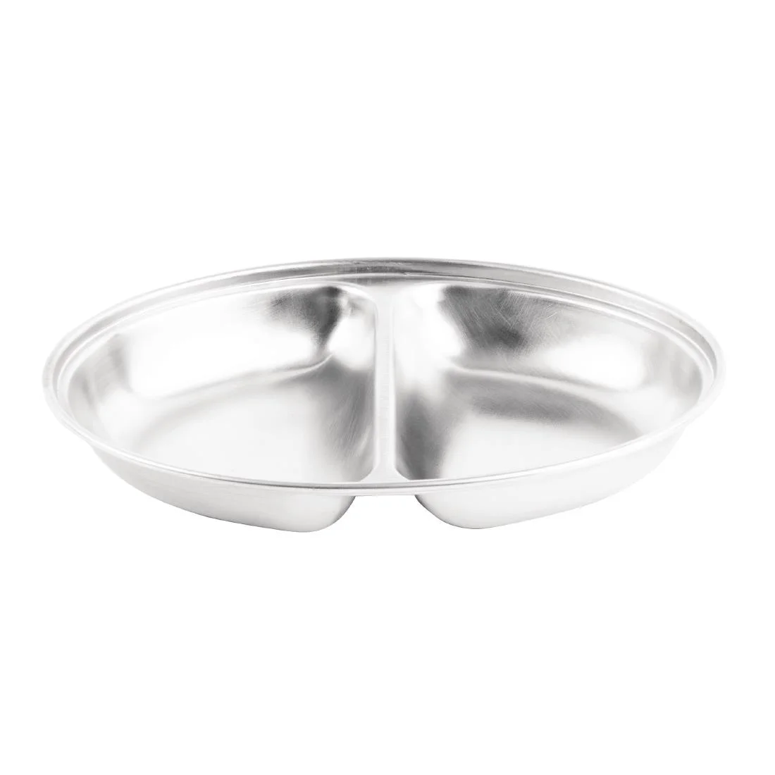 "Olympia Oval Vegetable Dish Two Compartments 200mm" - Image 2