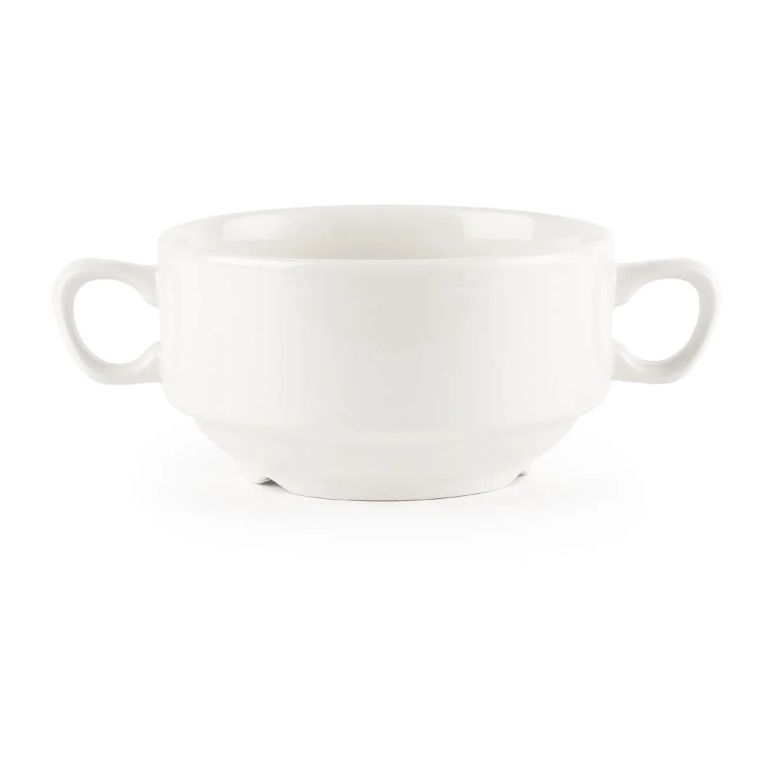 Churchill Whiteware Handled Soup Bowls 398ml