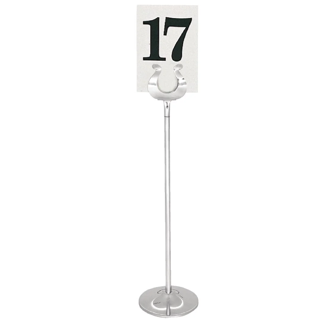 Olympia Stainless Steel Table Number Stand 255mm - Image 2