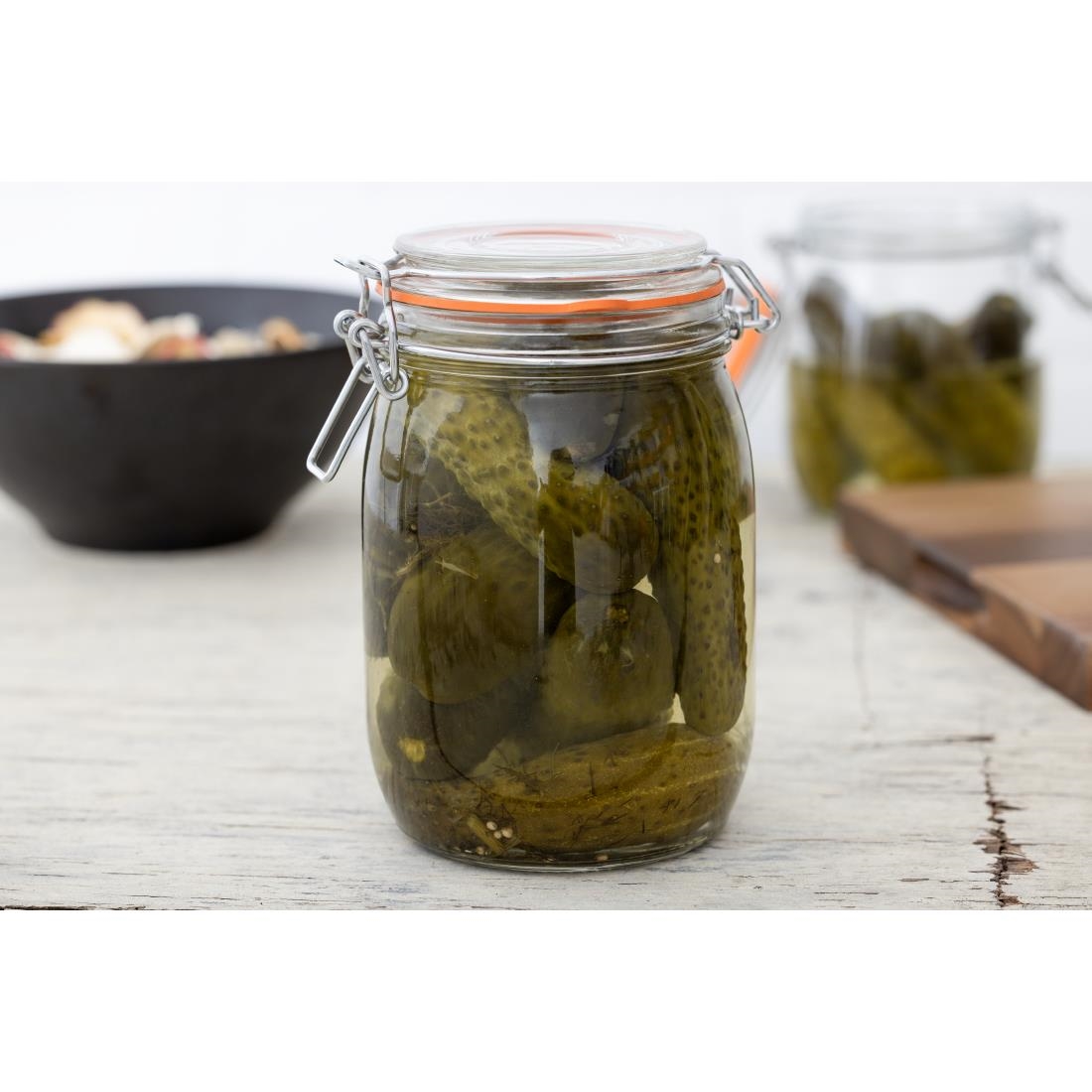 Vogue Clip Top Preserve Jar 1Ltr