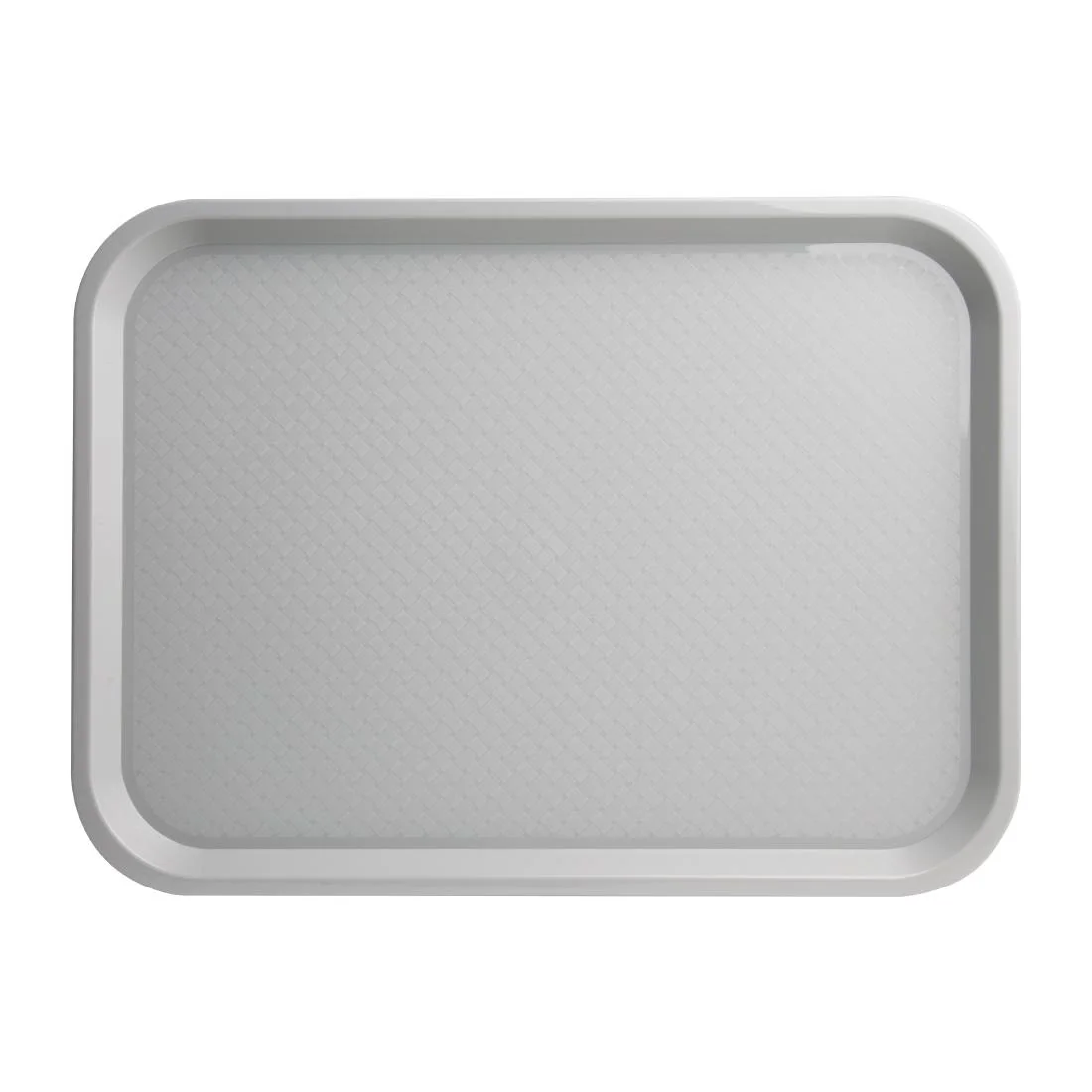 Kristallon Plastic Fast Food Tray Grey Medium