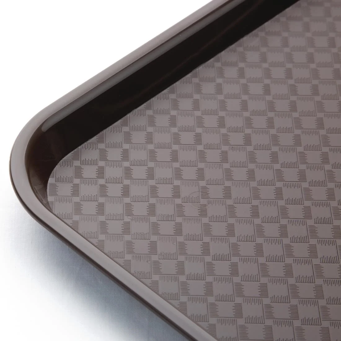 Kristallon Plastic Fast Food Tray Brown Medium - Image 3