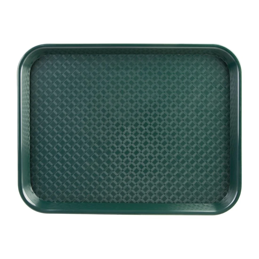 Kristallon Plastic Fast Food Tray Green Medium