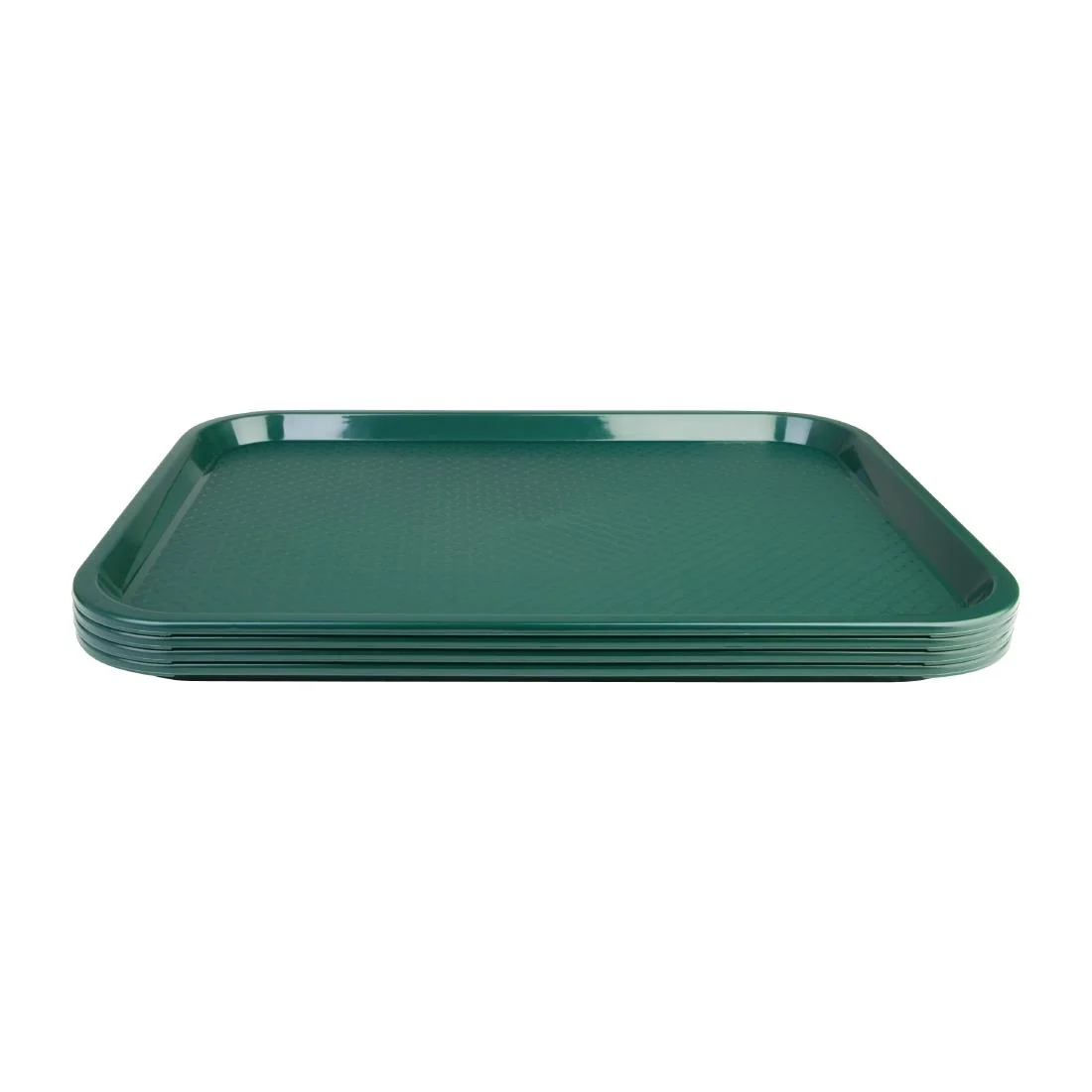 Kristallon Plastic Fast Food Tray Green Medium - Image 4