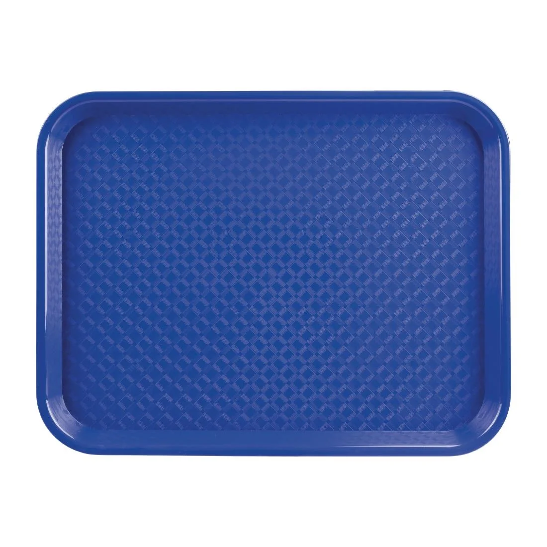 Kristallon Plastic Fast Food Tray Blue Medium