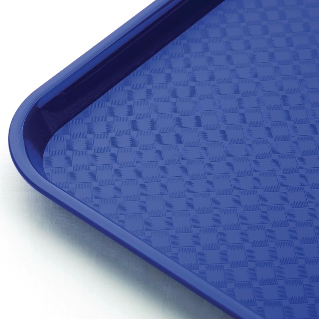 Kristallon Plastic Fast Food Tray Blue Medium