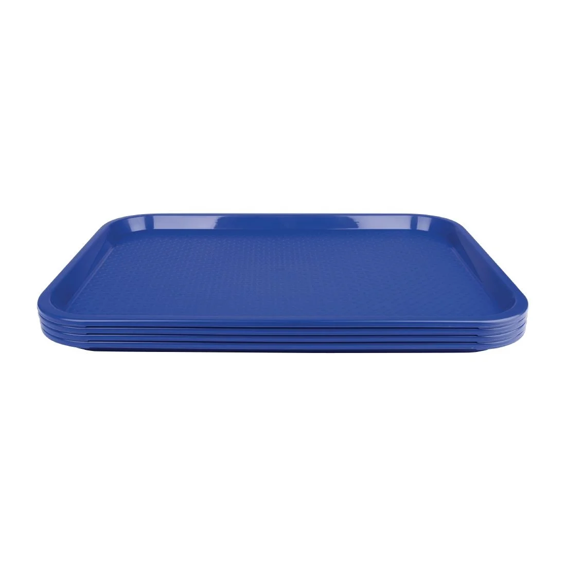 Kristallon Plastic Fast Food Tray Blue Medium - Image 4